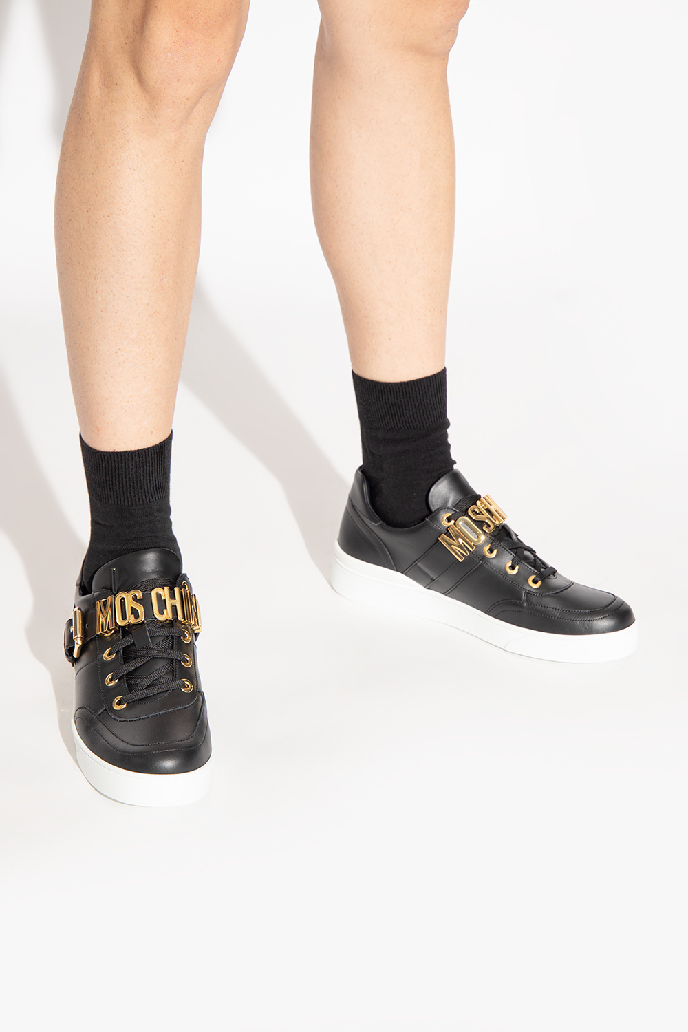 Men s Shoes SchaferandweinerShops Moschino Sneakers with logo n 21 customisable billy sneaker